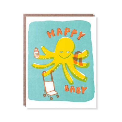 octopus baby card by 1973