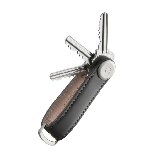 leather key organiser charcoal grey by orbitkey