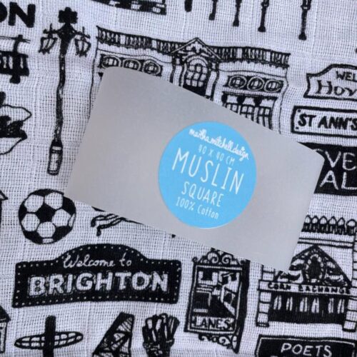 Brighton muslin square by martha mitchell design