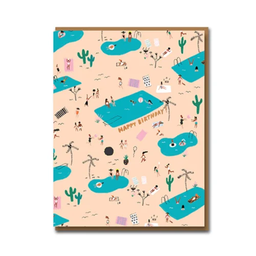 pool party card by 1973