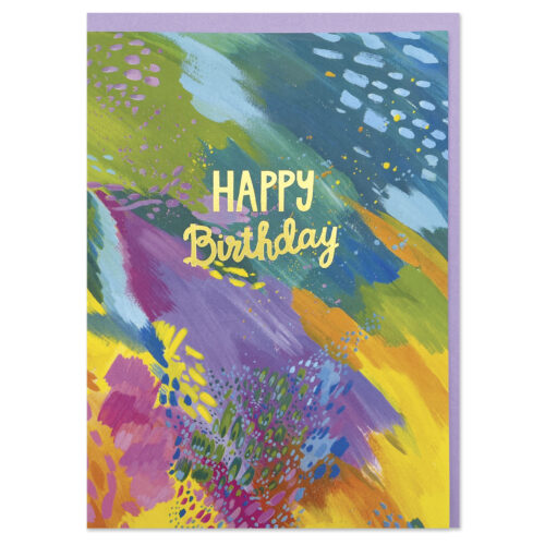 colourful Birthdaycard by raspberry blossom