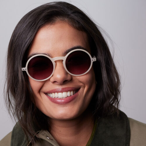 sunglasses vintage cream frame G by izipizi