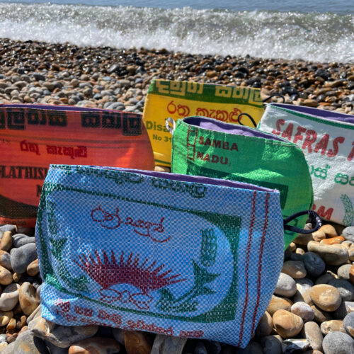 Upcycled wash bag