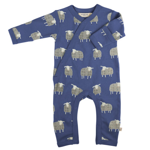 kimono romper sheep by pigeon organics aw25