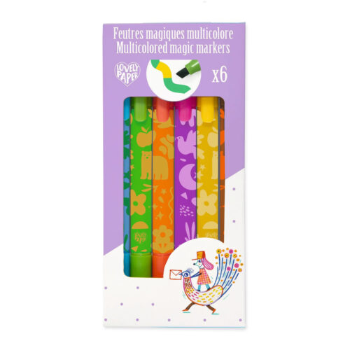 multi coloured magic markers by djeco DJ03811