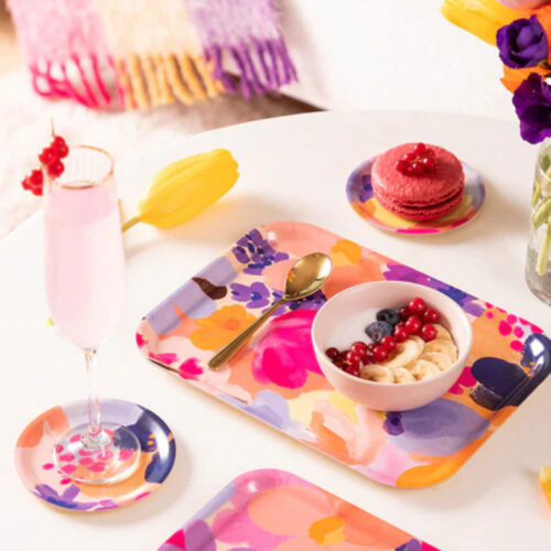 breakfast tray flower garden by 1973