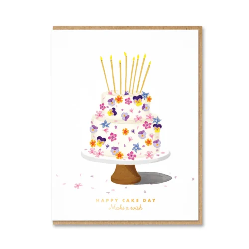 flower cake card by 1973
