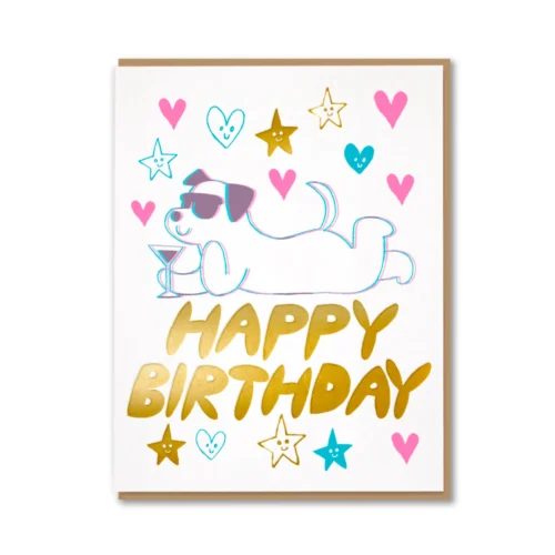 birthday cool dog card by 1973