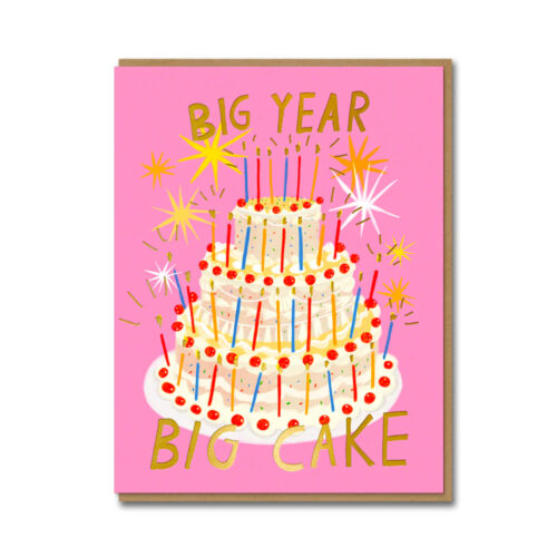 gigantic cake card by 1973
