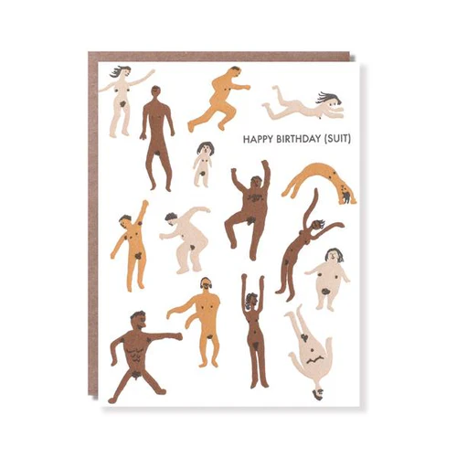 happy birthday suit card by 1973