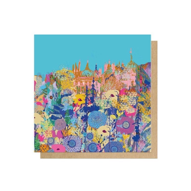 Brighton Pavilion Blue Sky card by east end print