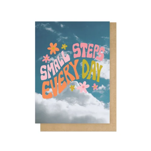 small steps everydfay card by east end prints