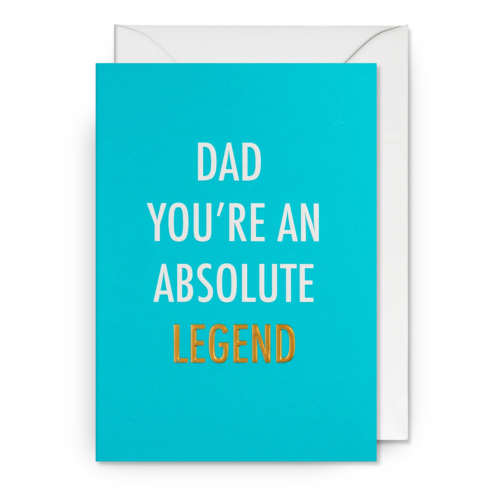 absolute legend dad card by lagom