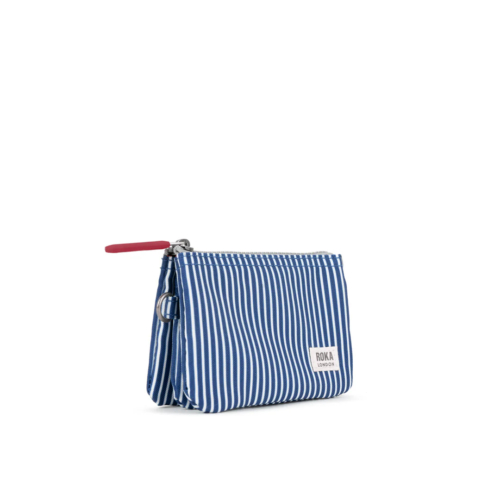 Roka Carnaby Wallet small blue hickory recycled canvas