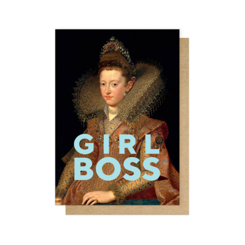 Girl Boss Greeting Card